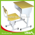 Sièges d&#39;école de jambe mobile, Table et chaise réglables pour meubles scolaires / Mobilier scolaire pour enfants / Mobilier de classe LE.ZY.001 Assurance de la qualité